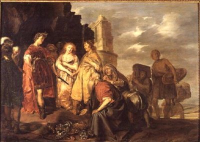 Scipios kontinens, romersk general (237-183 f.Kr.) af Pieter Codde