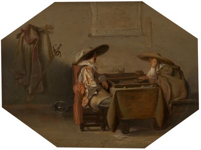 Tric-Trac-spillere, 1628 af Pieter Codde