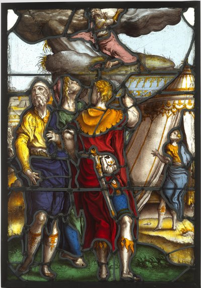 Rude, der forestiller Moses på Sinai-bjerget af Pieter Coecke van Aelst (I) (circle of)