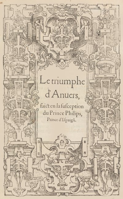 Antwerpens triumf skete i mistanke om prins Philips, prins af Spanien, 1550. af Pieter Coecke van Aelst