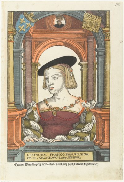 Portræt af Eleanor af Østrig 1498-1558, 1539 af Pieter Coecke van Aelst