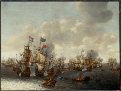 De fire dages søslag af Pieter Cornelisz. Soest