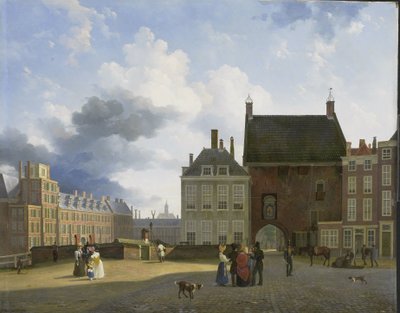 Fængselsporten og Stedet, Haag af Pieter Daniel van der Burgh