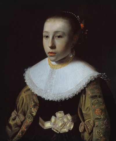 Portræt af en ung pige, 163335. af Pieter Dubordieu