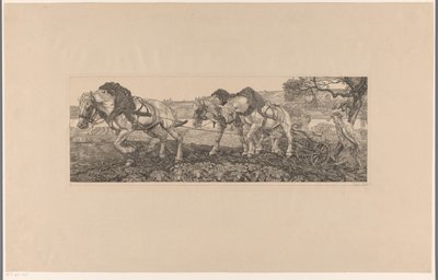 Pløjeheste (original titel) af Pieter Dupont (signed by artist)