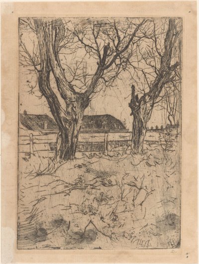 To pilepile til et hegn af Pieter Dupont (signed by artist)
