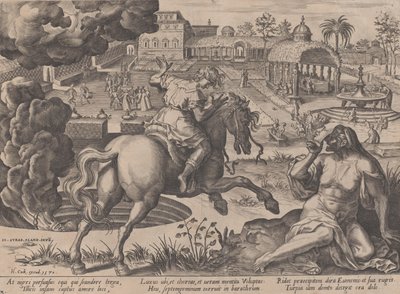 The Enticement of Luxury, fra The Course of Human Life, 1570. af Pieter Furnius