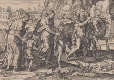Ungdom, fra Menneskelivets Løb, 1570. af Pieter Furnius