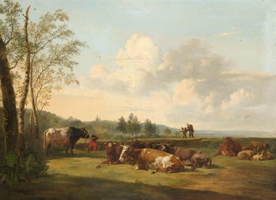 Landskab med kvæg af Pieter Gerardus van Os