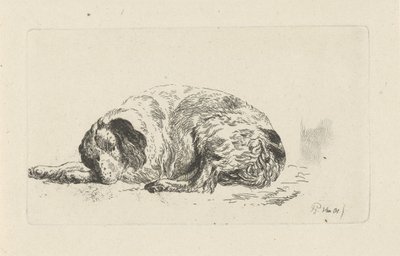 liggende hund af Pieter Gerardus van Os