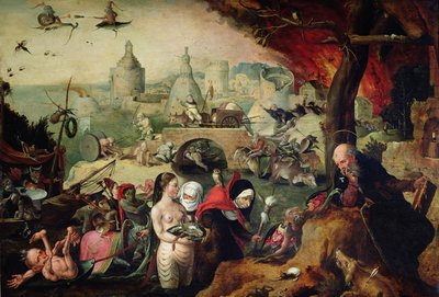 The Temptation of St. Anthony, 1547 af Pieter Huys