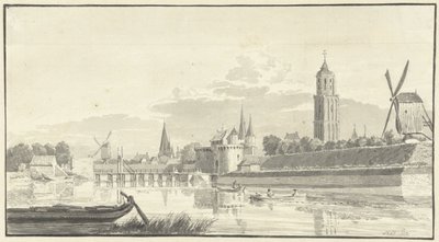 Kamperpoort i Zwolle af Pieter Jan van Liender (attributed to)