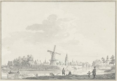Udsigt over byen Buren af Pieter Jan van Liender
