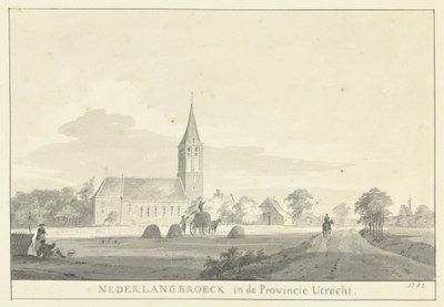 Udsigt over landsbyen Nederlangbroek af Pieter Jan van Liender