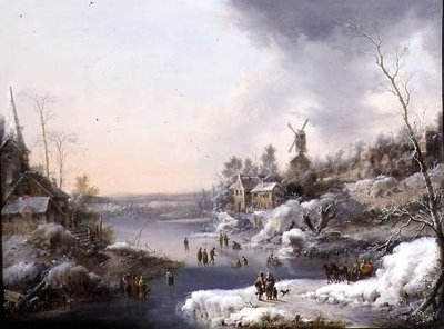Vinterlandskab af Pieter Jan van Veen