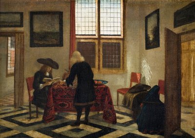 Interiør Scene af Pieter Janssens
