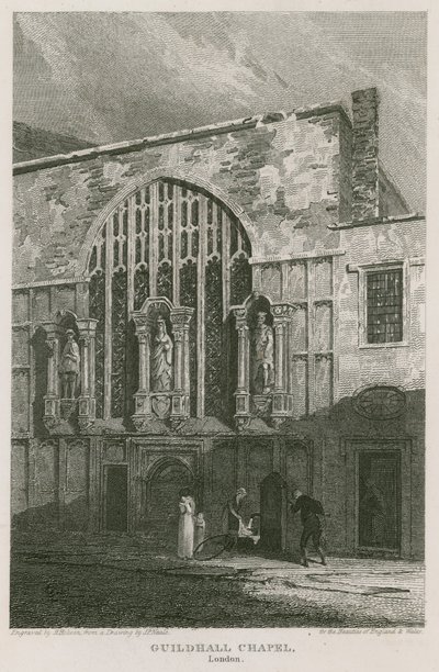 Guildhall Chapel, London af Pieter Jansz. Quast