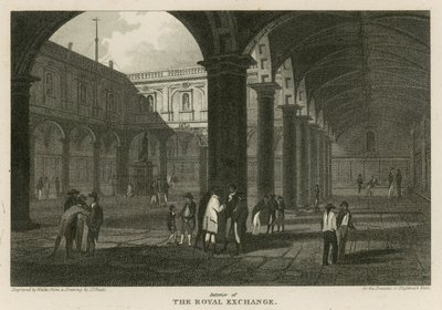 Interiør af Royal Exchange, London af Pieter Jansz. Quast