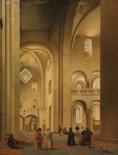 Tværskibet i Mariakerk i Utrecht, set fra nordøst af Pieter Jansz Saenredam