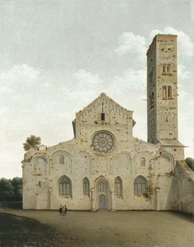 Den vestlige facade af Saint Mary Church i Utrecht af Pieter Jansz Saenredam
