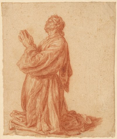 Studie eines knienden Mannes af Pieter Lastman