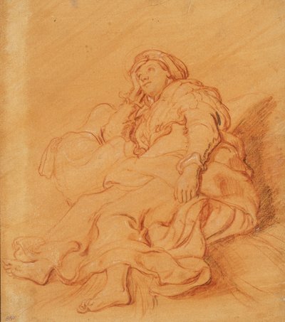 Studie af Rachels skikkelse, ca. 1621. af Pieter Lastman