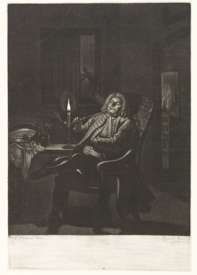Piberygende mand af Pieter Louw