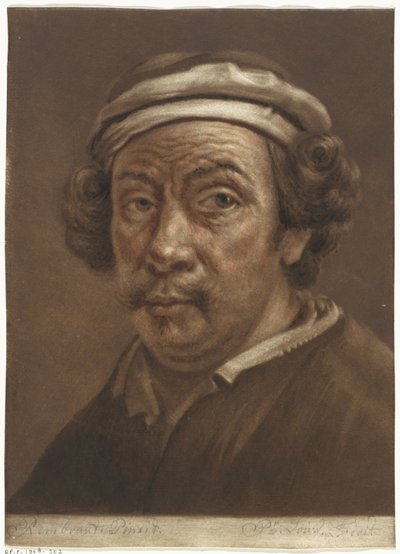 Portræt af Rembrandt van Rijn af Pieter Louw
