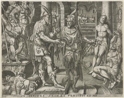 Besøger fangerne Works of Mercy (serietitel) af Pieter Nagel