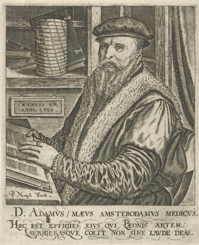 Portræt af Adam Maeus af Pieter Nagel