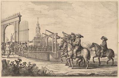 Marie de Medicis indrejse i Amsterdam [plade 1 af 6] af Pieter Nolpe