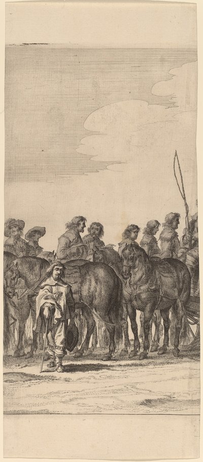 Marie de Medicis indrejse i Amsterdam [plade 5 af 6] af Pieter Nolpe