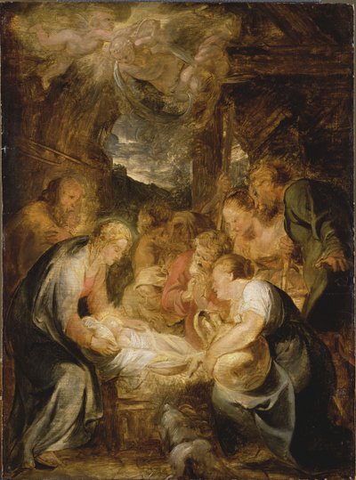 Hyrdernes tilbedelse, 1615-1616. af Pieter Paul Rubens