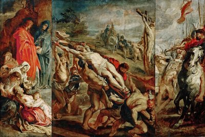 The Elevation of the Cross skitse til triptykonen af Peter Paul Rubens