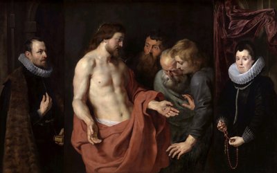 The Incredulity of Saint Thomas The Rockox Triptykon, mellem 1613 og 1615. af Peter Paul Rubens