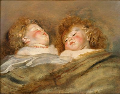 To sovende børn af Peter Paul Rubens