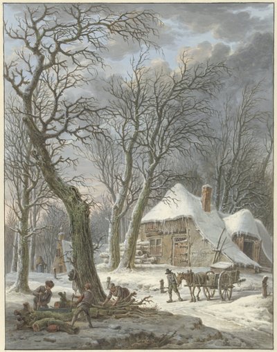 vinterlandskab af Pieter Pietersz. Barbiers
