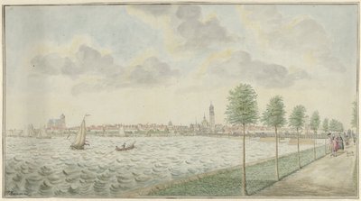 Udsigt over Kampen fra flodsiden af Pieter Remmers