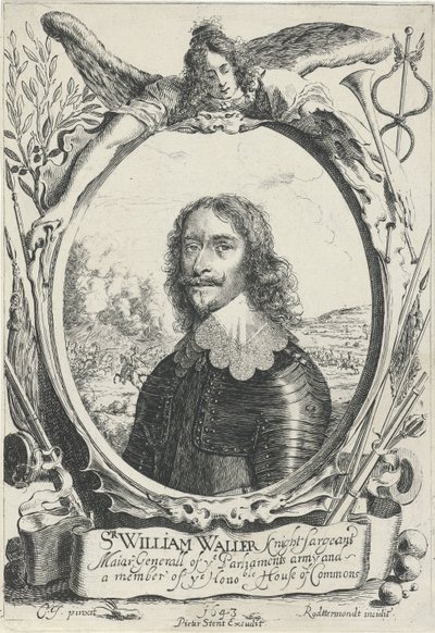 Portret af Sir William Waller af Pieter Rottermondt
