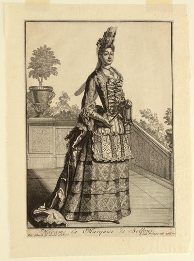 Madame Marquise de Belfons af Pieter Schenk