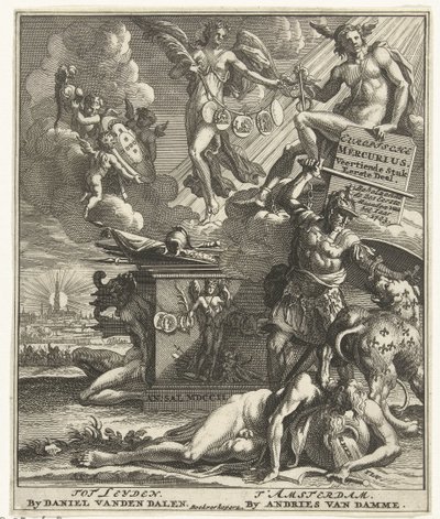 Titelside for: European Mercury Fourteenth Piece Part One, 1703 af Pieter Sluyter