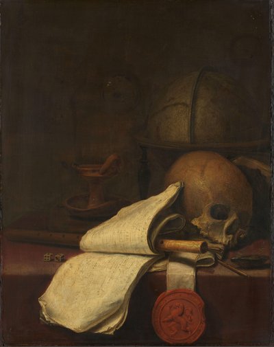 Vanitas Stilleben af Pieter Symonsz Potter