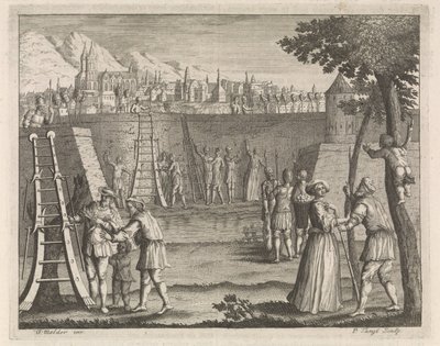 Belejring af en by af Pieter Tanjé