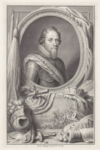 Portræt af Maurits, Prins af Orange af Pieter Tanjé