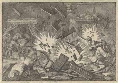 Belejringen af Riga af den russiske hær under zar Alexei Mikhailovich i 1656, 1698 af Pieter Van der Aa