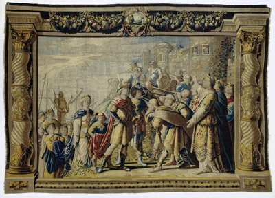 Orestes og Iphigenias hjemkomst i Aulis Historien om Iphigenia og Orestes (serietitel) af Pieter de Cracht