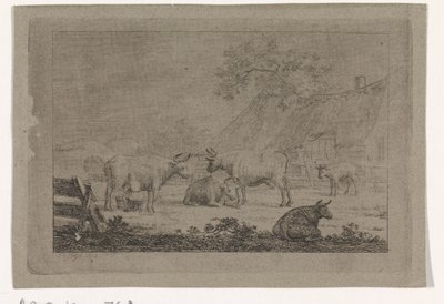 Gård med køer af Pieter de Goeje