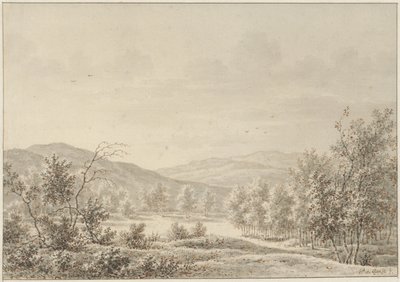 bakket landskab af Pieter de Goeje