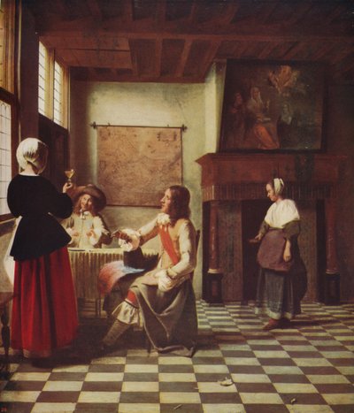 Interiør af et hollandsk hus, c1658, c1915 af Pieter de Hooch