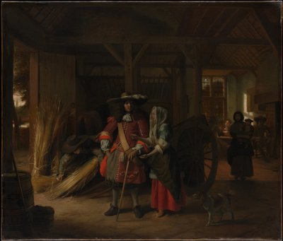 At betale værtinden af Pieter de Hooch